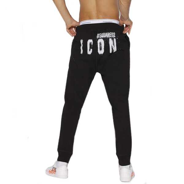 Pantaloni de trening DSQUARED2 Dsquared2 Icon Spray Ski Sweatpants Black Barbati (BM 15780572) 2