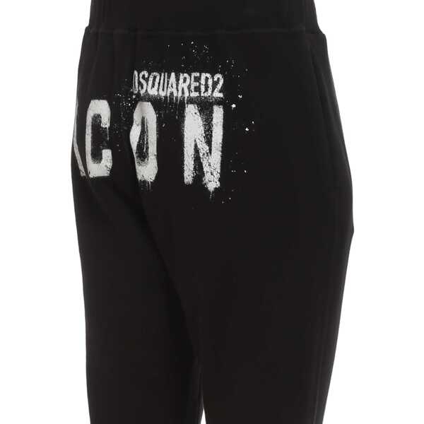 Pantaloni de trening DSQUARED2 Dsquared2 Icon Spray Ski Sweatpants Black Barbati (BM 15780572) 3