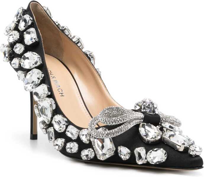 Pantofi cu toc MACH & MACH Double Bow Pumps BLACK Femei (BM 15780656) 2