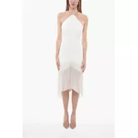 Rochii lungi Halterneck Dress With Beaded Fringes Femei