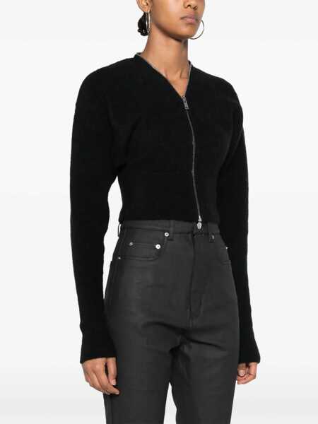 Cardigane Rick Owens Rick Owens Batwing Klaus Zip Cardigan Black Femei (BM 15782582) 3