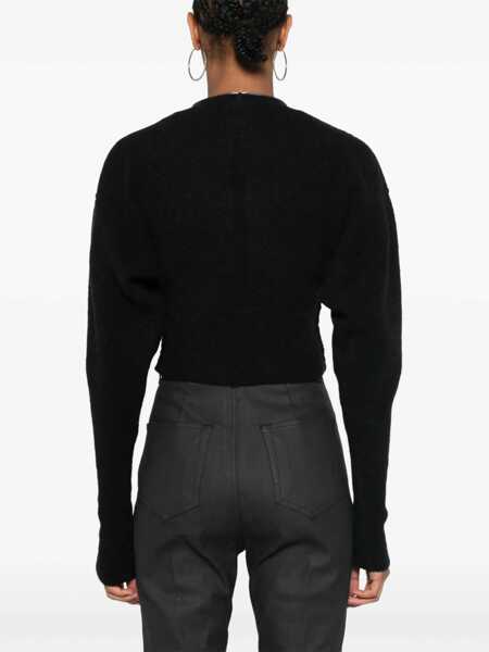 Cardigane Rick Owens Rick Owens Batwing Klaus Zip Cardigan Black Femei (BM 15782582) 4