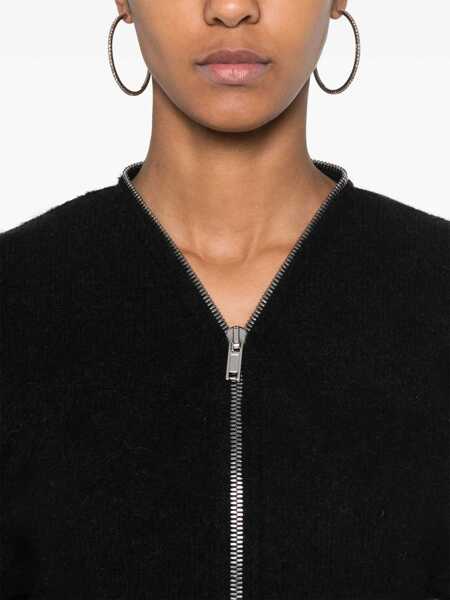 Cardigane Rick Owens Rick Owens Batwing Klaus Zip Cardigan Black Femei (BM 15782582) 5