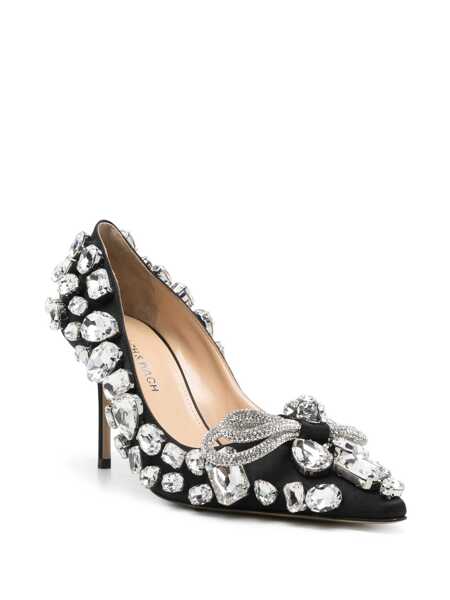 Pantofi cu toc MACH & MACH Double Bow Pumps Black Femei (BM 15782978) 2