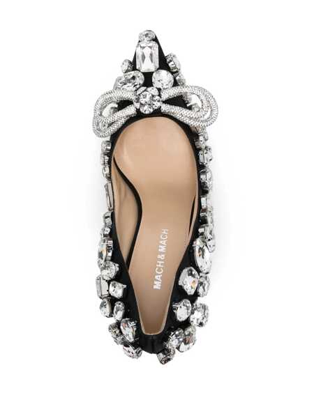 Pantofi cu toc MACH & MACH Double Bow Pumps Black Femei (BM 15782978) 4