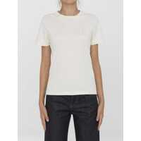 Tricouri T-Shirt With Rhinestone Logo Femei