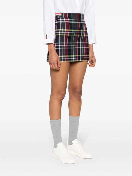 Fuste Thom Browne Thom Browne Miniskirt Check RED Femei (BM 15786818) 3