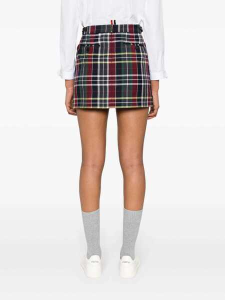 Fuste Thom Browne Thom Browne Miniskirt Check RED Femei (BM 15786818) 4