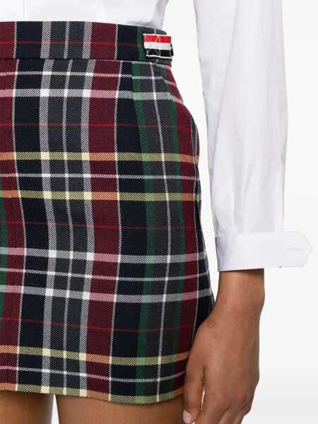 Fuste Thom Browne Thom Browne Miniskirt Check RED Femei (BM 15786818) 5