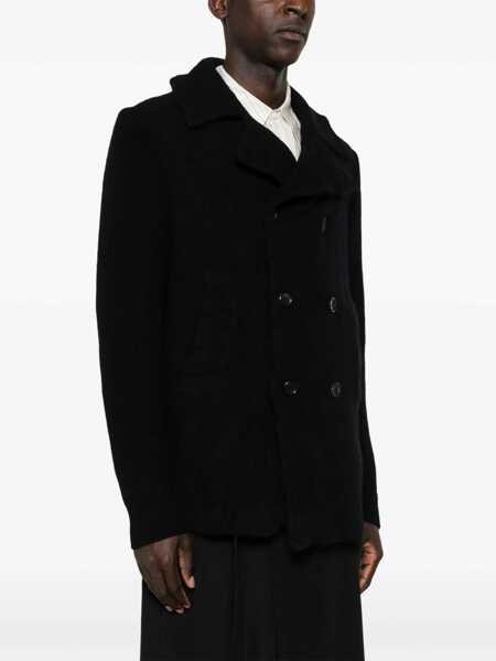 Paltoane Comme des Garons Comme Des Garons Double-Breasted Wool Coat BLUE Barbati (BM 15786866) 3
