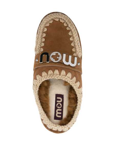 Sandale Mou Mou Bounce Clog Metal Logo Shoes BROWN Femei (BM 15788900) 4