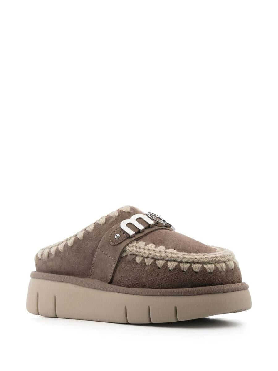 Sandale Mou Mou Bounce Clog Metal Logo Shoes GREY Femei (BM 15788903) 2