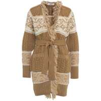 Cardigane Knit cardigan with fringe detail Femei