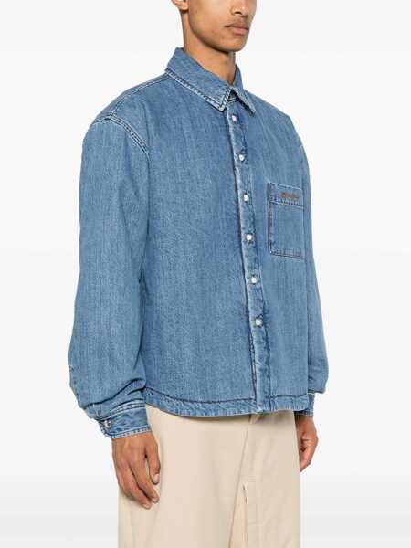 Camasi casual JACQUEMUS Boulanger Shirt BLUE Barbati (BM 15792089) 3