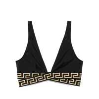 Sutiene Versace Greca Triangle Bikini Top Femei