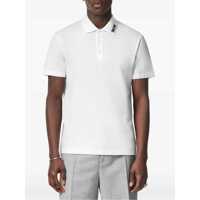 Tricouri Polo pentru Barbati - Tricouri Polo Versace Versace Logo Piquet Polo Shirt WHITE Barbati (BM 15793187) - B-mall.ro