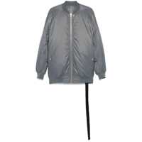 Bomber jacket Grey 'Jumbo Flight' Bomber Jacket With Strap Detail In Tech Fabric Man Barbati