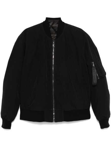 Bomber jacket Dolce & Gabbana Dolce & Gabbana Bomber Jacket In Technical Fabric Black Barbati (BM 15797816) 1