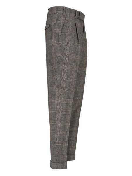 Pantaloni casual PT TORINO REBEL 1 Pleat, Diagonal Pockets, Flap Back Pockets Gray Barbati (BM 15800216) 3