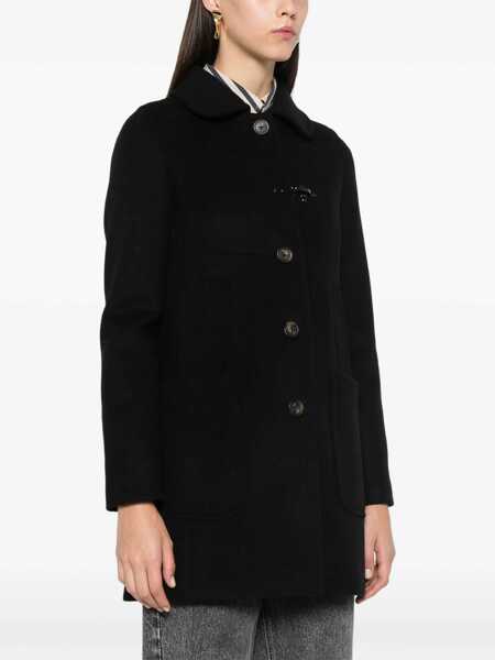 Paltoane Fay URBAN COAT WITH BABY COLLAR  HOOK Black   Femei (BM 15800459) 3