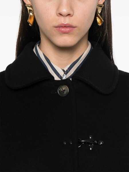 Paltoane Fay URBAN COAT WITH BABY COLLAR  HOOK Black   Femei (BM 15800459) 5