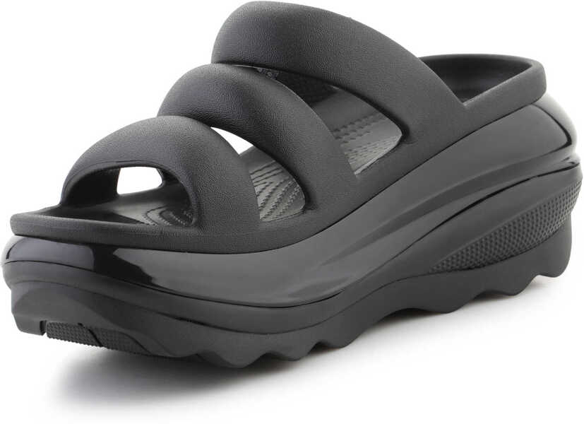 Slapi Crocs Mega Crush Triple Strap black noir Black Femei (BM 15802424) 3