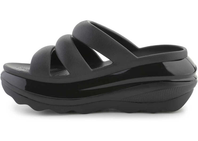 Slapi Crocs Mega Crush Triple Strap black noir Black Femei (BM 15802424) 4