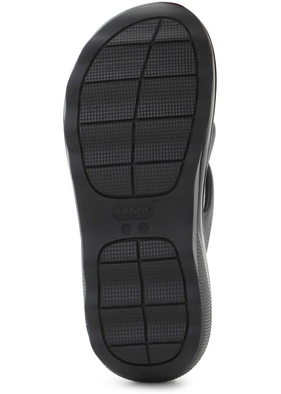 Slapi Crocs Mega Crush Triple Strap black noir Black Femei (BM 15802424) 7