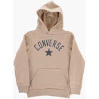 Bluze de trening Converse Fleeced Cotton Hoodie With Printed Logo