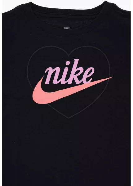 Tricouri Nike Cotton Printed New Impressions Graphic Crew-Neck T-Shirt Black Baieti (BM 15802598) 2