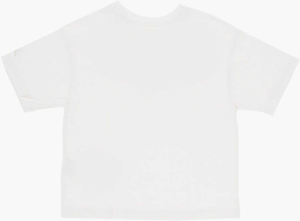 Tricouri Nike Air Jordan Logo Printed Crew-Neck T-Shirt White Baieti (BM 15802607) 3