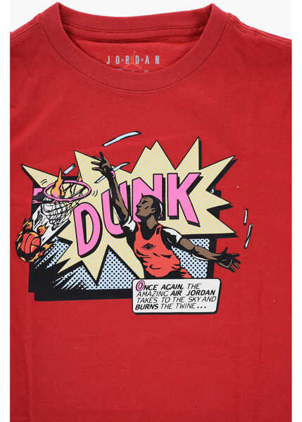 Tricouri Nike Air Jordan Printed Comics Dunk Crew-Neck T-Shirt Red Baieti (BM 15802613) 2