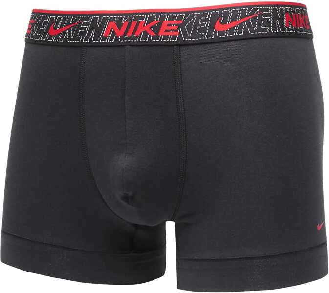 Lenjerie intima Nike Set Of 3 Solid Color Boxer With Contrasting Logo Black Barbati (BM 15802619) 3