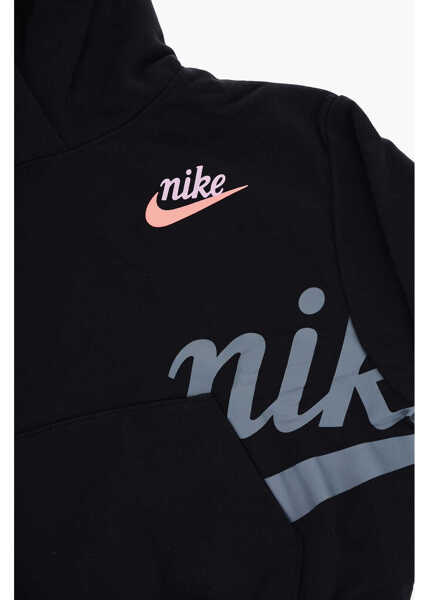 Bluze de trening Nike Cotton Blend Hoodie With Patch Pocket Black Baieti (BM 15802625) 3