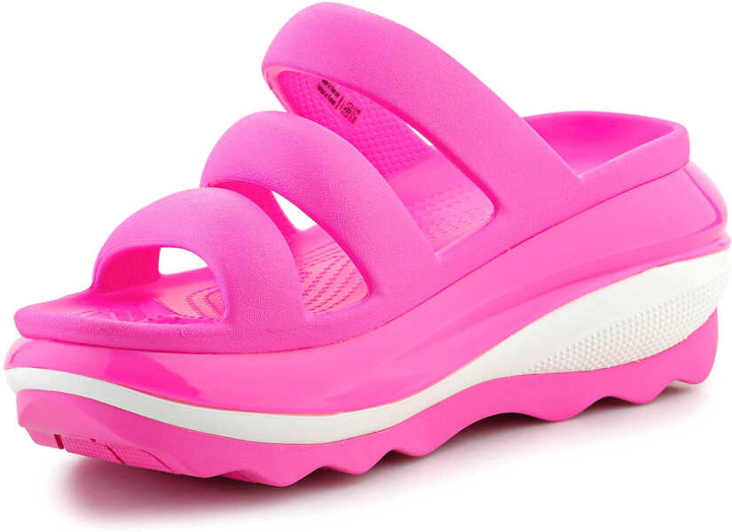 Slapi Crocs Mega Crush Triple Strap Pink crush Pink Femei (BM 15802778) 3
