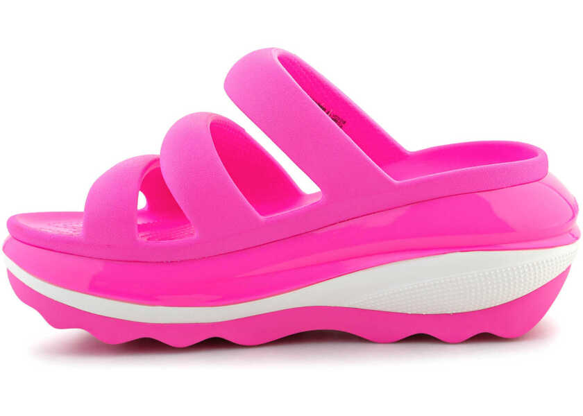 Slapi Crocs Mega Crush Triple Strap Pink crush Pink Femei (BM 15802778) 4