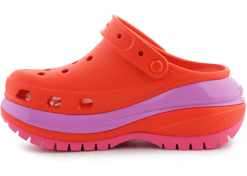 Slapi Crocs Mega Crush Clog lava Orange Femei (BM 15802781) 4