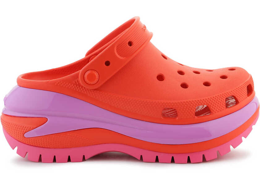 Slapi Crocs Mega Crush Clog lava Orange Femei (BM 15802781) 6