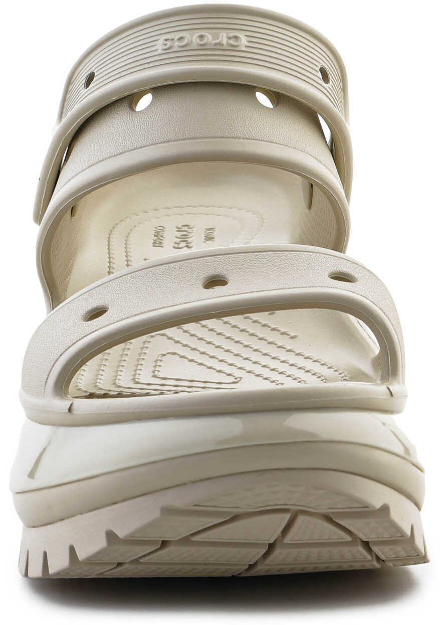 Slapi Crocs Mega Crush Sandal bone Beige Femei (BM 15802787) 2