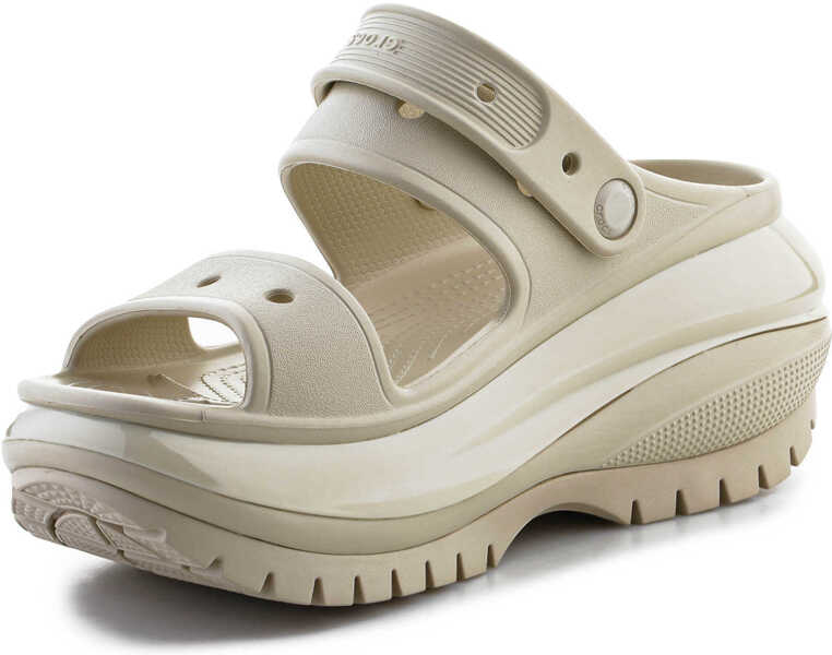 Slapi Crocs Mega Crush Sandal bone Beige Femei (BM 15802787) 3