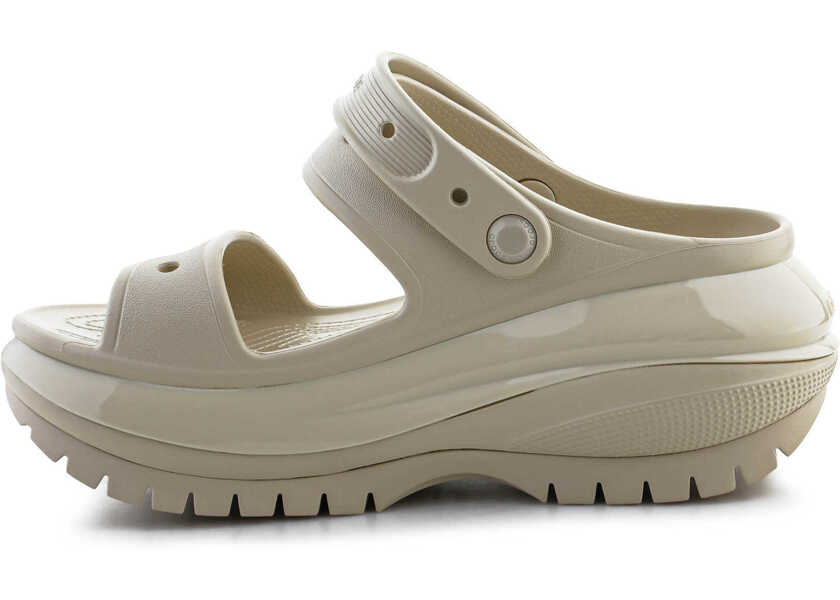 Slapi Crocs Mega Crush Sandal bone Beige Femei (BM 15802787) 4