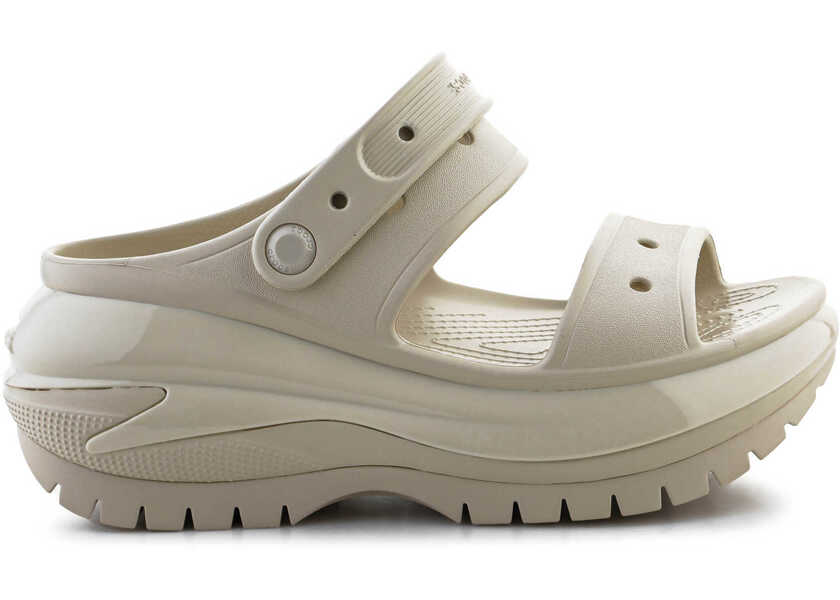 Slapi Crocs Mega Crush Sandal bone Beige Femei (BM 15802787) 6