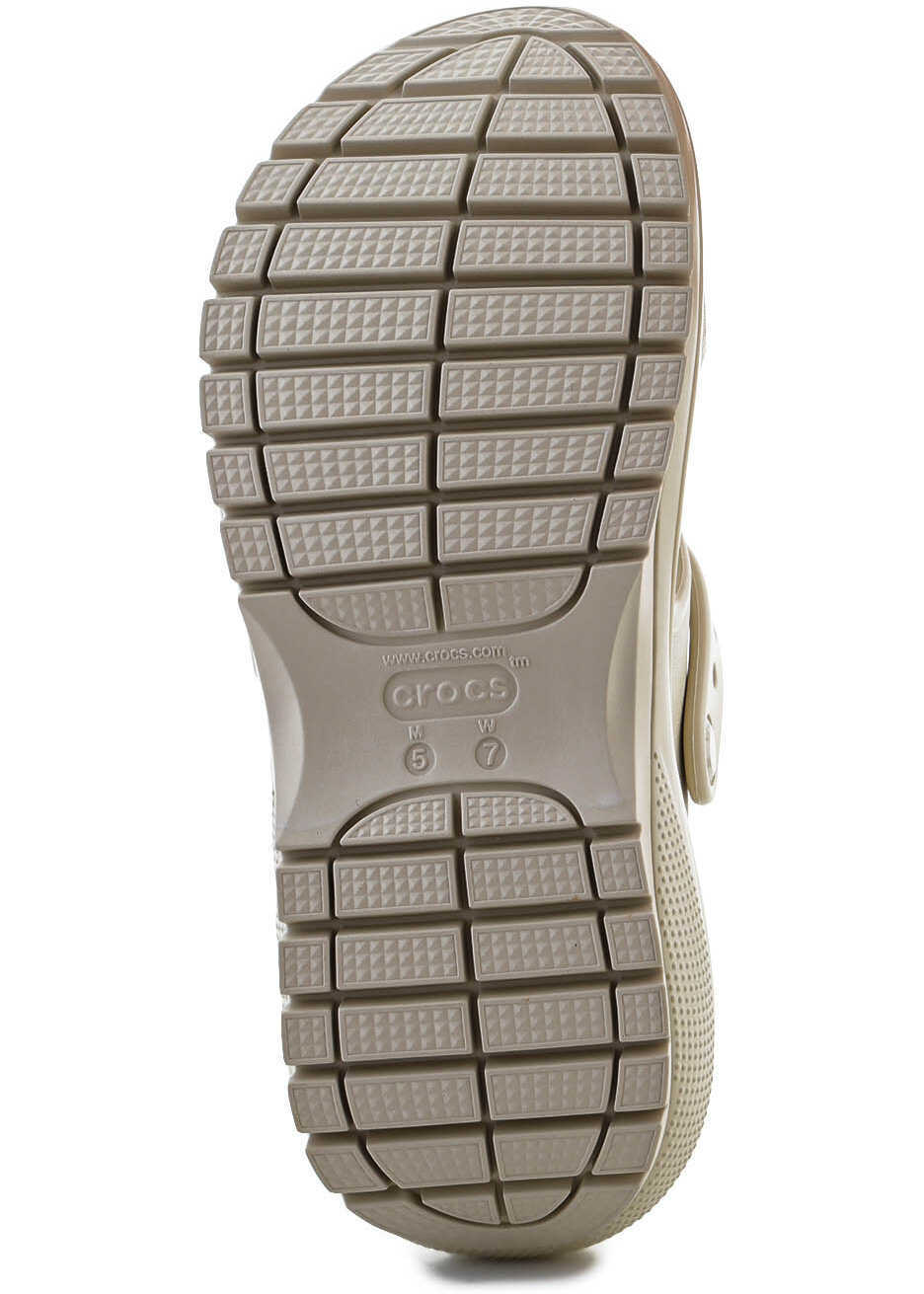 Slapi Crocs Mega Crush Sandal bone Beige Femei (BM 15802787) 7
