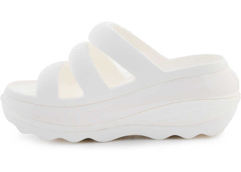 Slapi Crocs Mega Crush Triple Strap White/Kremowy Femei (BM 15802790) 4
