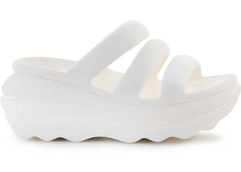 Slapi Crocs Mega Crush Triple Strap White/Kremowy Femei (BM 15802790) 6