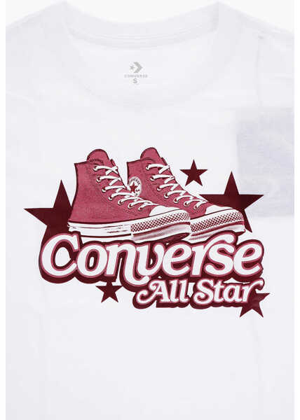 Tricouri Converse All Star Chuck Taylor Printed Crew-Neck T-Shirt White Baieti (BM 15802859) 2