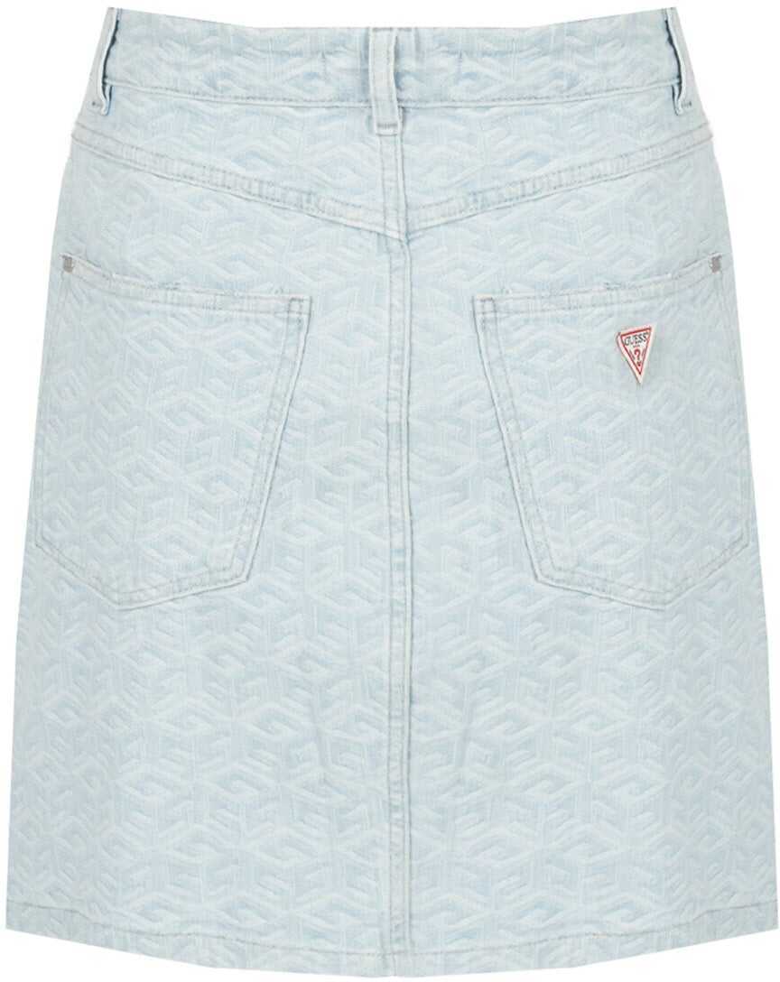 Fuste casual GUESS W2PD0G Niebieski Femei (BM 15803006) 4