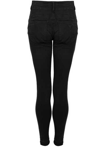 Pantaloni casual GUESS Skinny W2RA34 Czarny Barbati (BM 15803012) 4