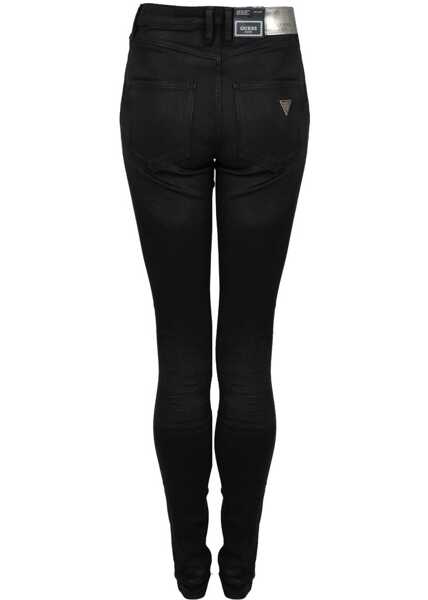 Pantaloni casual GUESS Skinny W2RA47 Czarny Barbati (BM 15803015) 4
