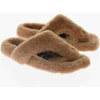 Sandale fara toc Shearling Flip-Flops Femei